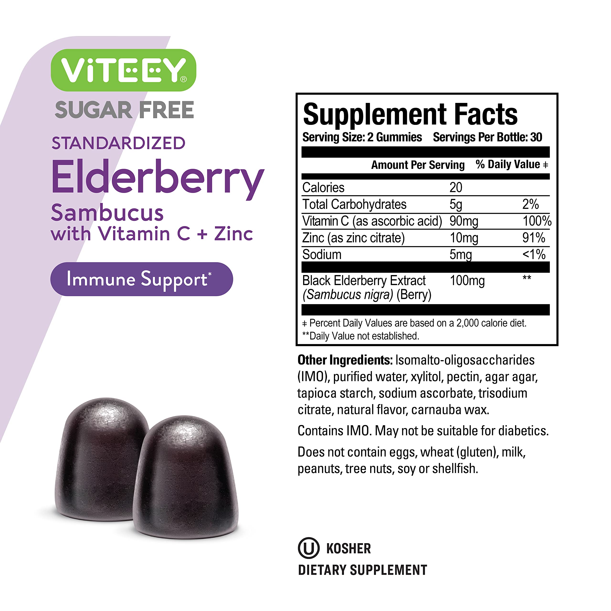 Viteey etiqueta nutricional visible, transparencia y calidad