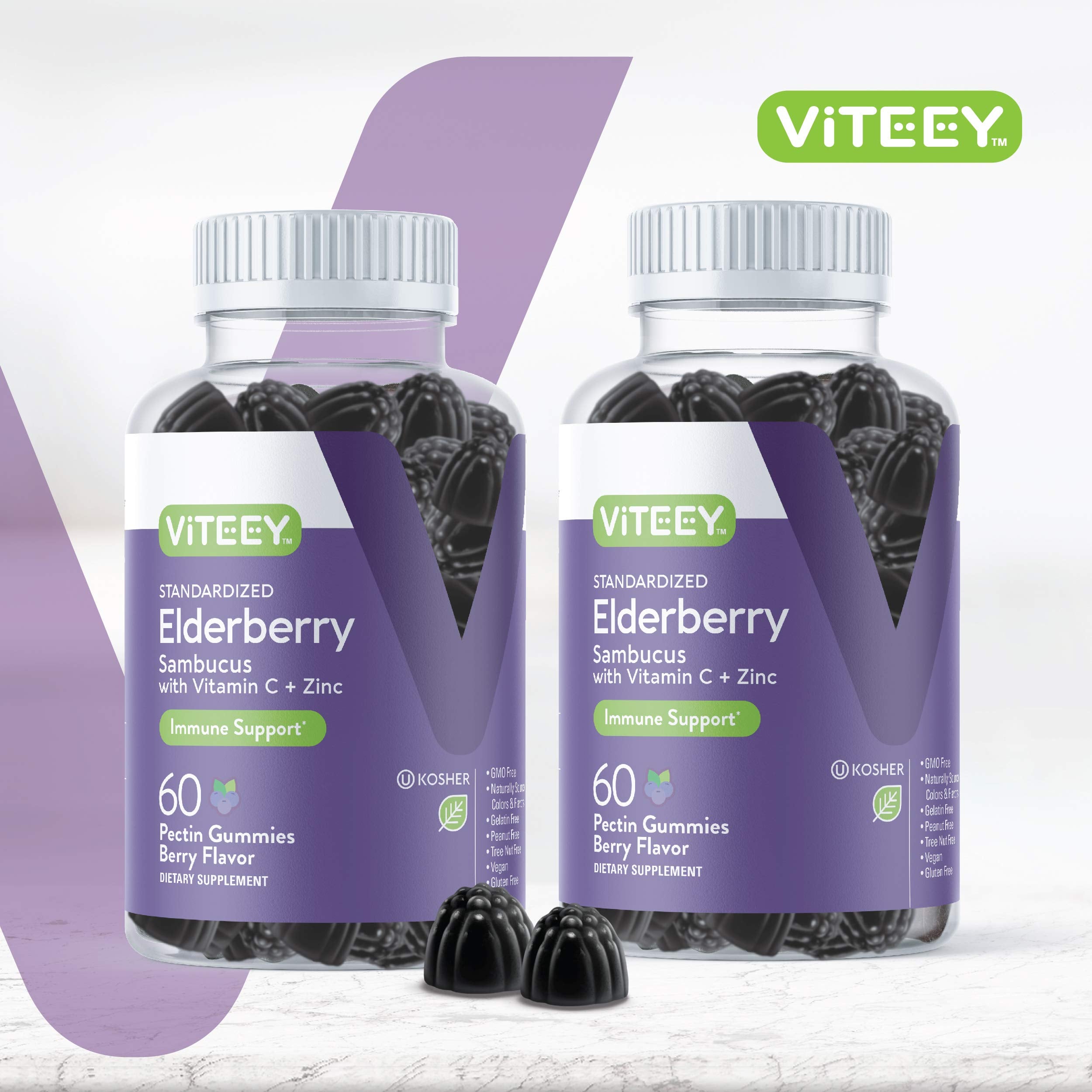 Viteey textura de gominolas detalle para ver consistencia y color natural