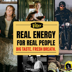 Bolsa resellable Viter Energy abierta mostrando las 30 piezas listas para llevar
