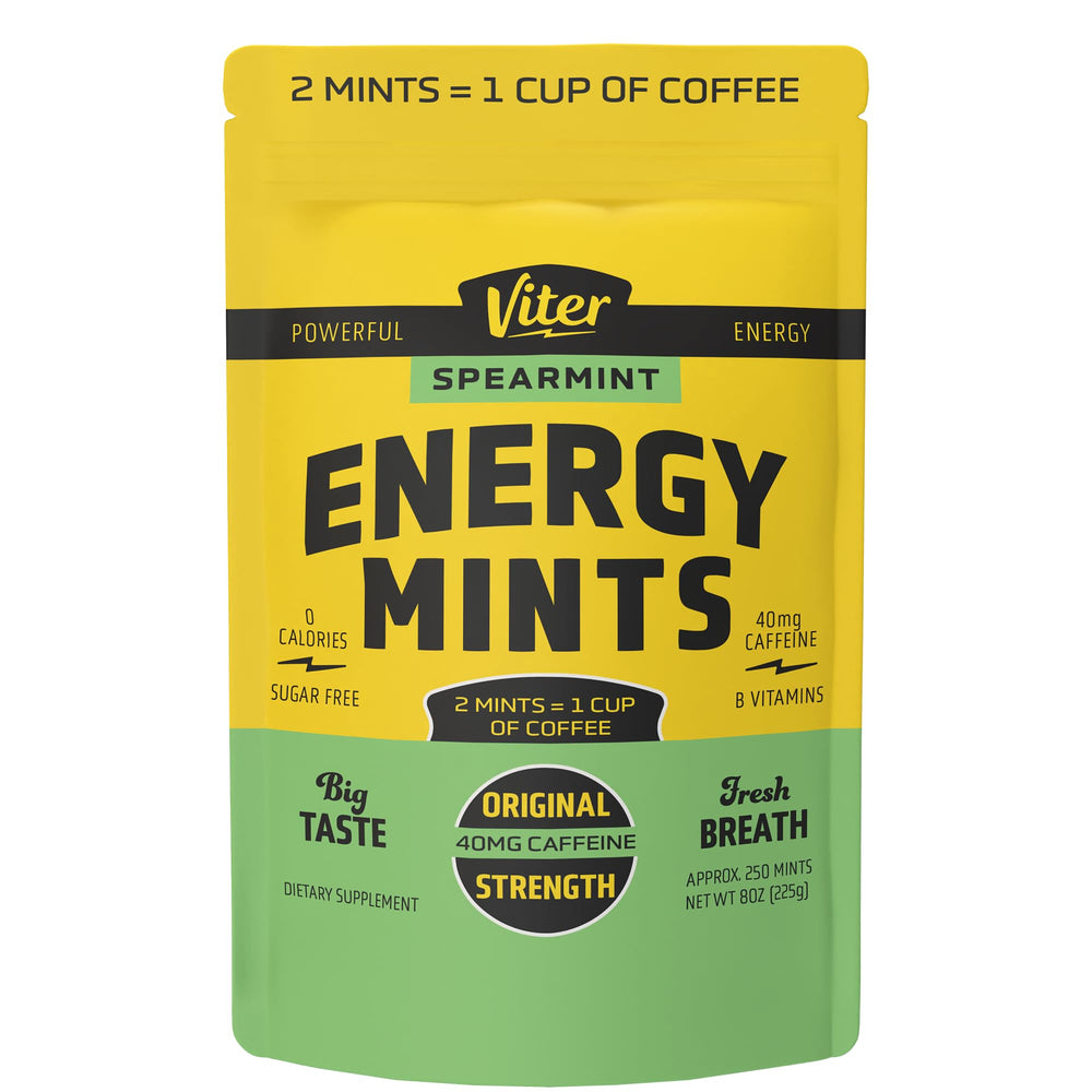 Viter Energy empaque frontal mostrando bolsa grande y beneficios