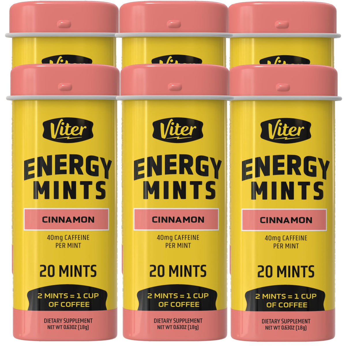 Viter Energy lata frontal sabor canela mostrando diseño y beneficio energizante