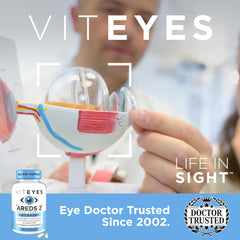 Viteyes cápsulas en mano para comparar tamaño y facilidad de ingestión