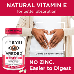 Viteyes cápsulas junto a verduras, refuerza combinación con dieta saludable
