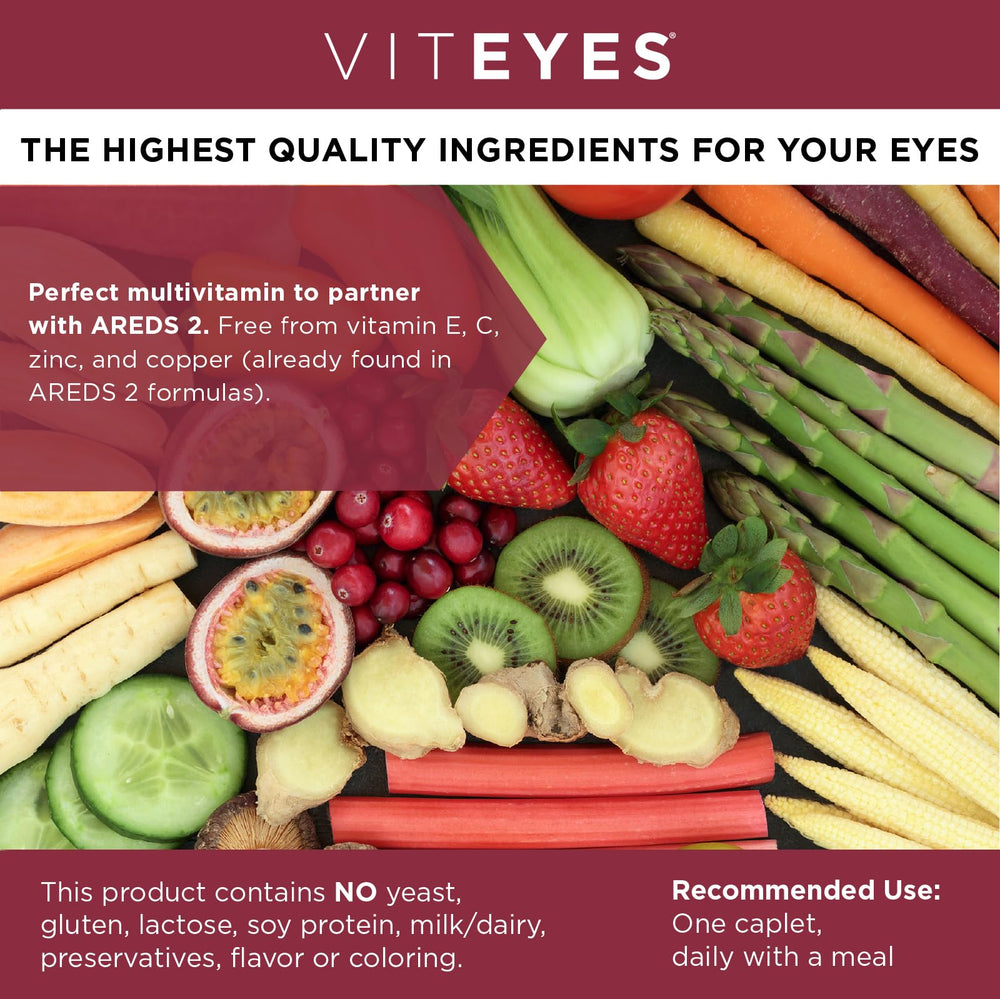 Viteyes etiqueta principal clara con ingredientes y beneficio para usuarios AREDS2