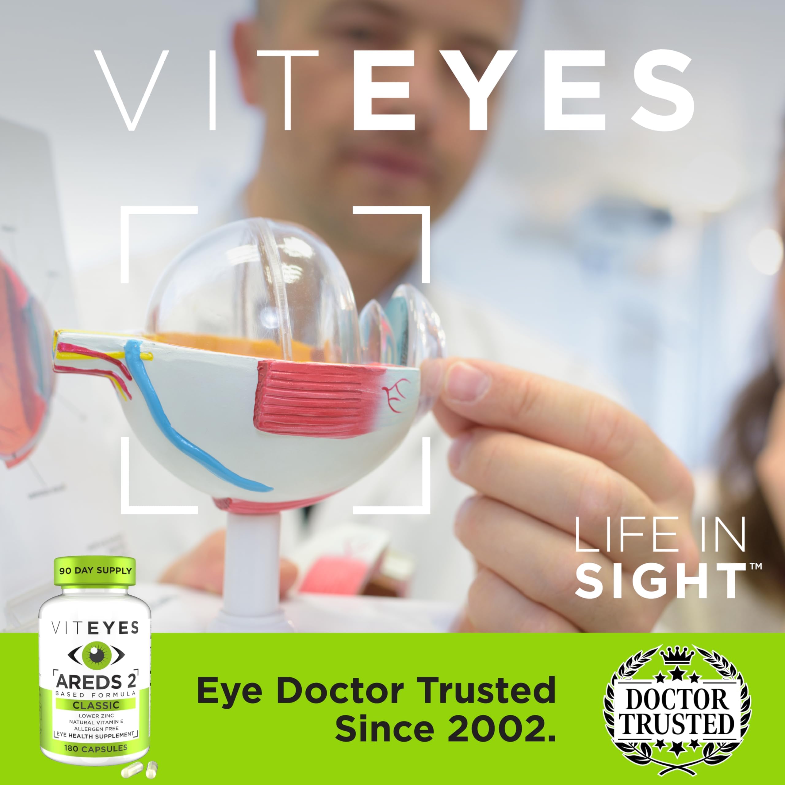 Viteyes en escena de lectura, suplemento para mantener confort visual