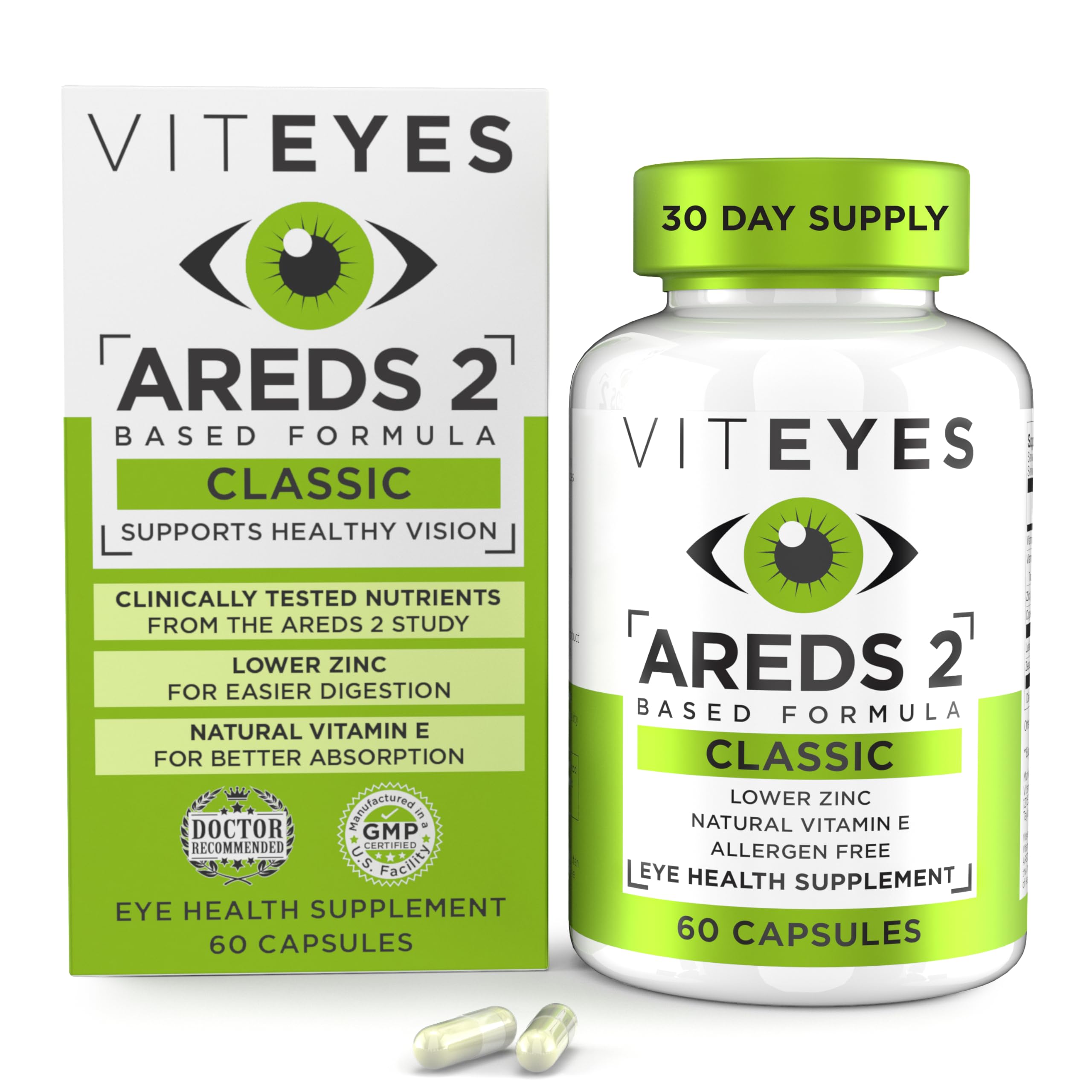 Viteyes frasco delantero mostrando etiqueta y beneficios principales