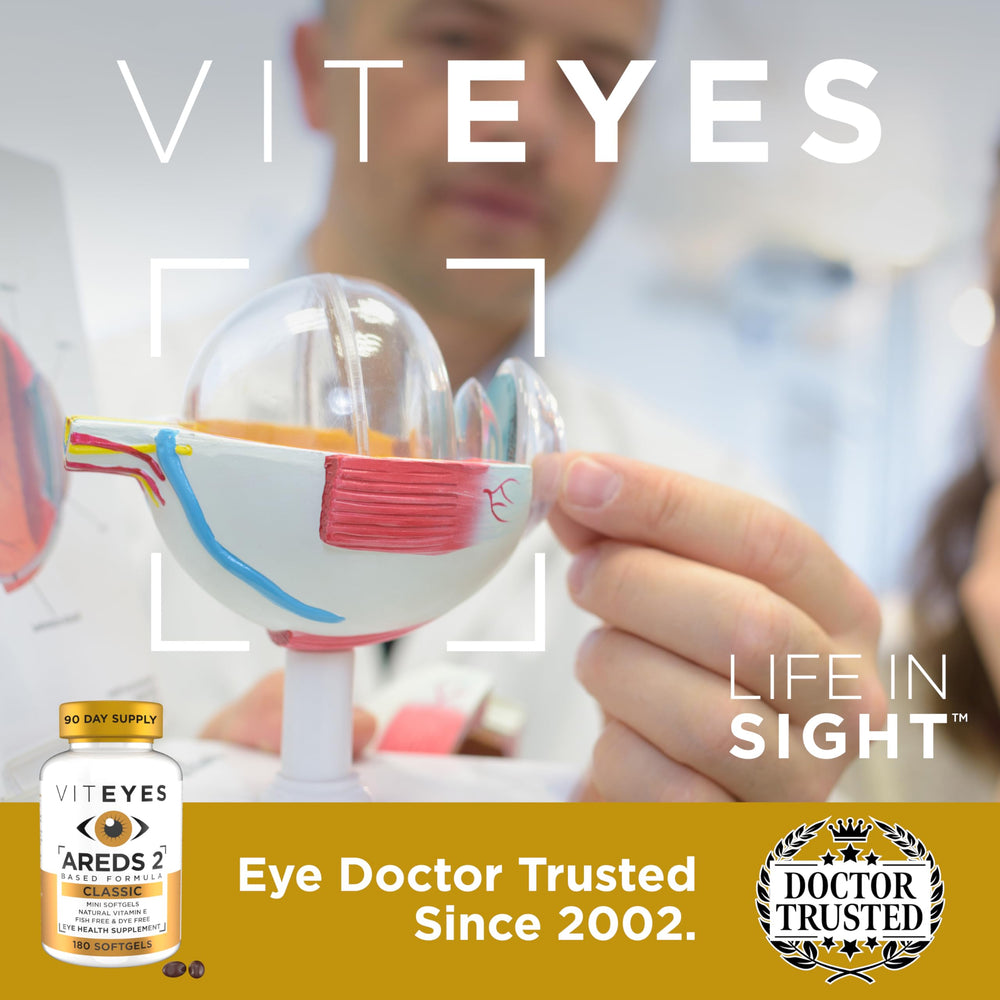 Viteyes etiqueta con lista de ingredientes y beneficios clave
