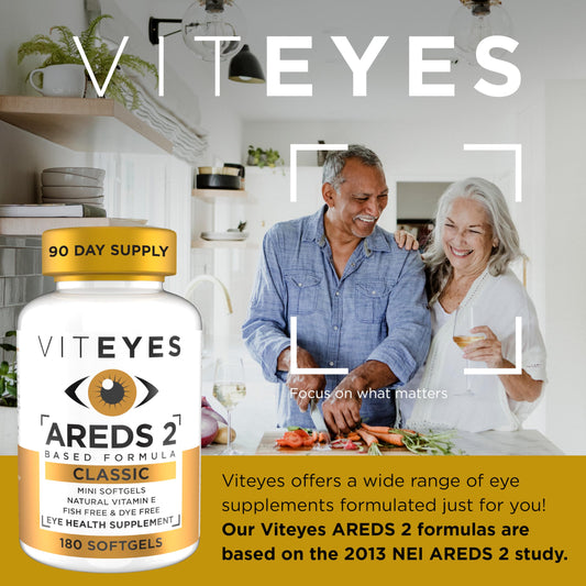 Viteyes close-up de softgel para apreciar textura y pureza