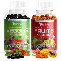 VITINITY frasco frontal que muestra diseño y cantidad, facilita identificación rápida