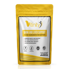 VITINITY frente del empaque mostrando producto y propósito claro