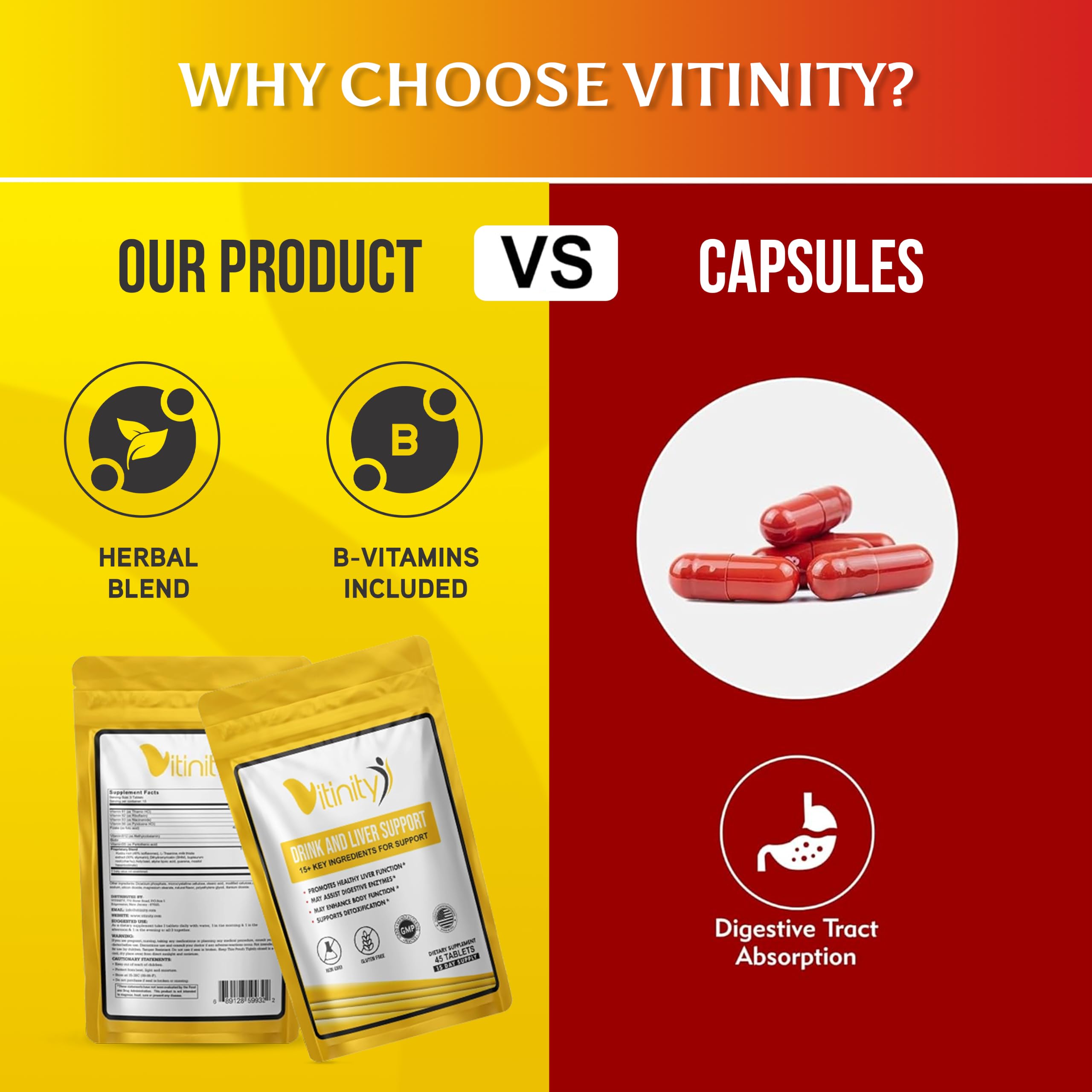 VITINITY información nutricional detallada enfocando dosis y vitaminas