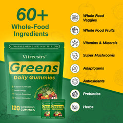 Vitrcestrs ingrediente espirulina y chlorella representando aporte vegetal