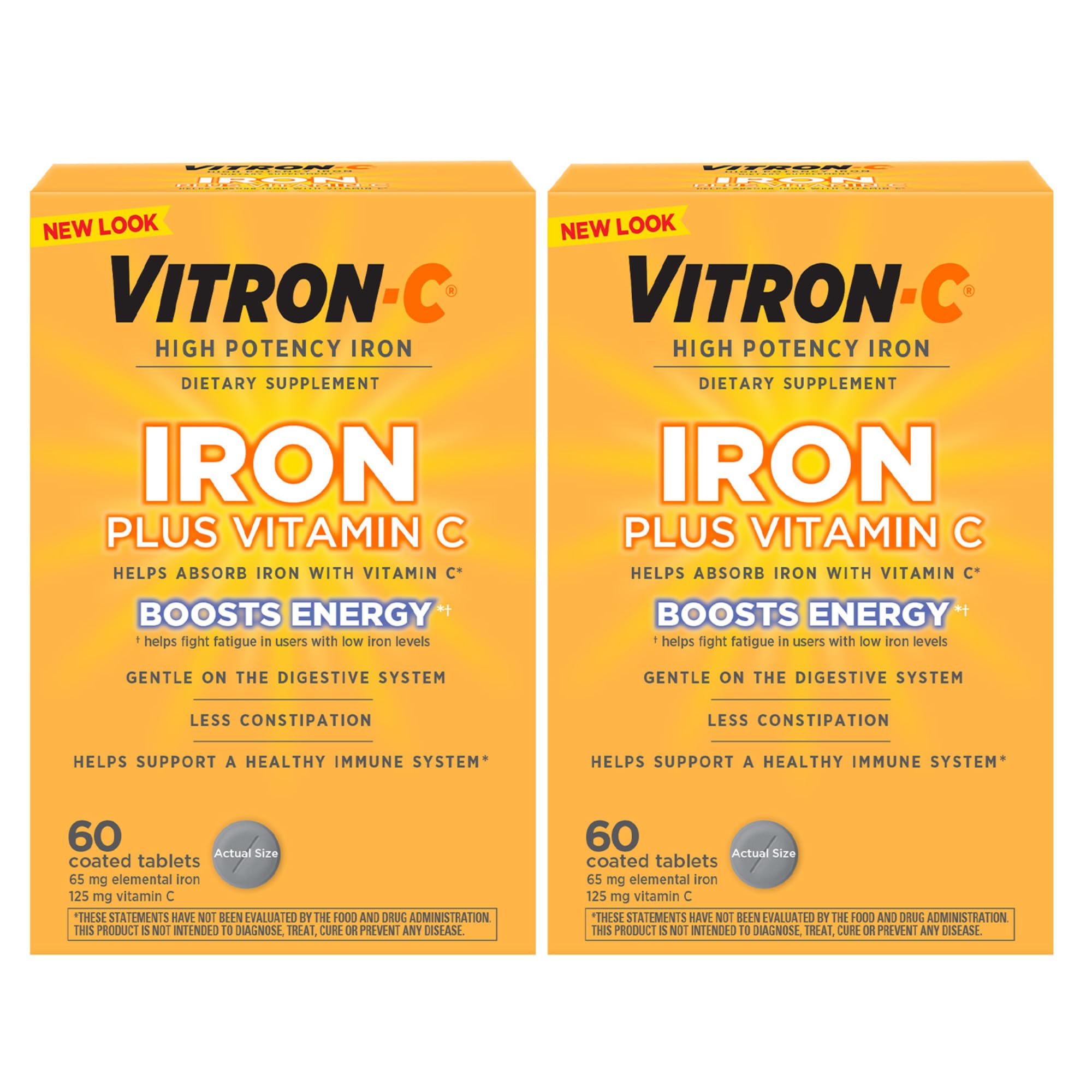 Vitron-C frontal del envase mostrando beneficios y formato