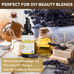 Viva Naturals aceite de jojoba aplicado en cabello suaviza y da brillo