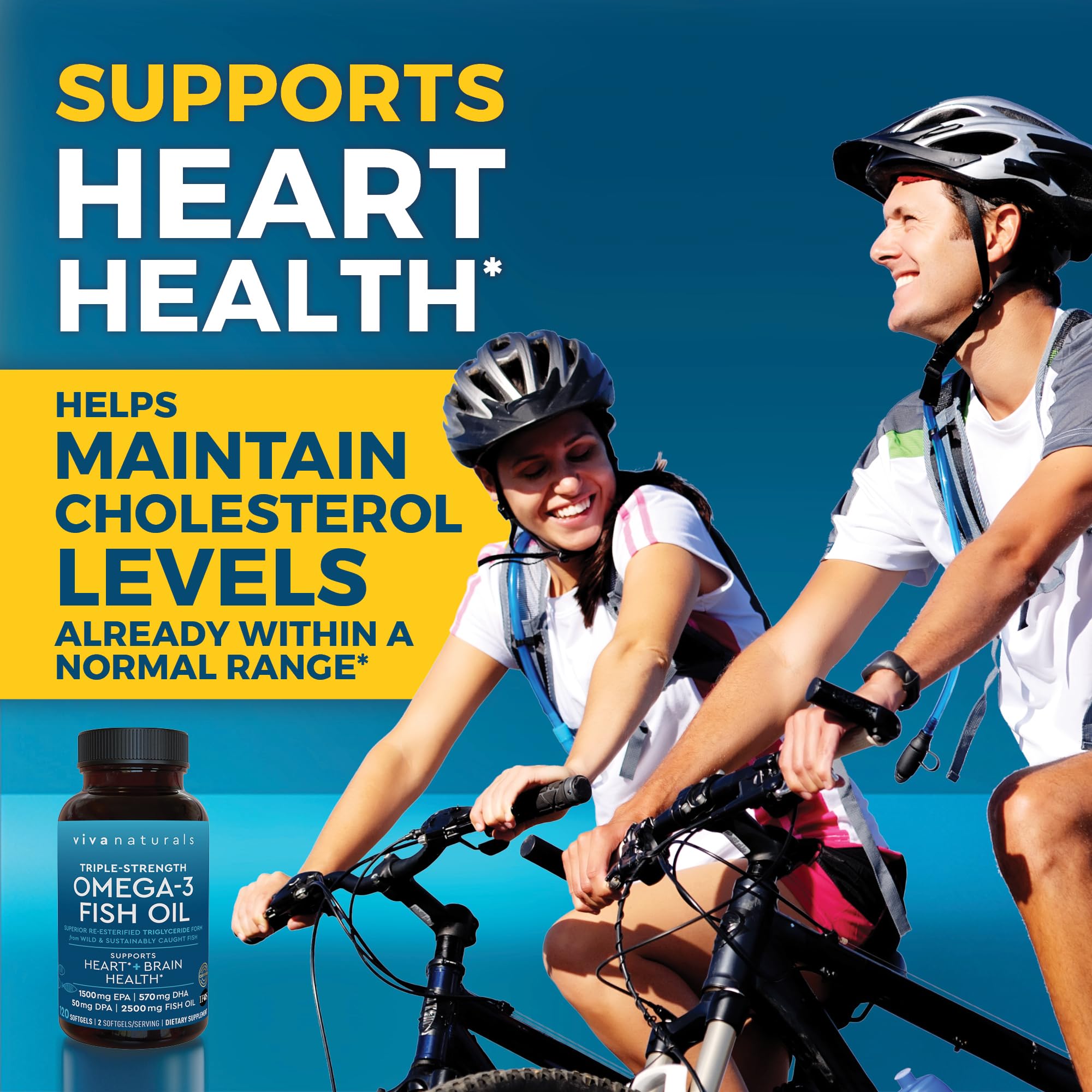 Viva Naturals etiqueta nutricional detallando EPA, DHA y DPA
