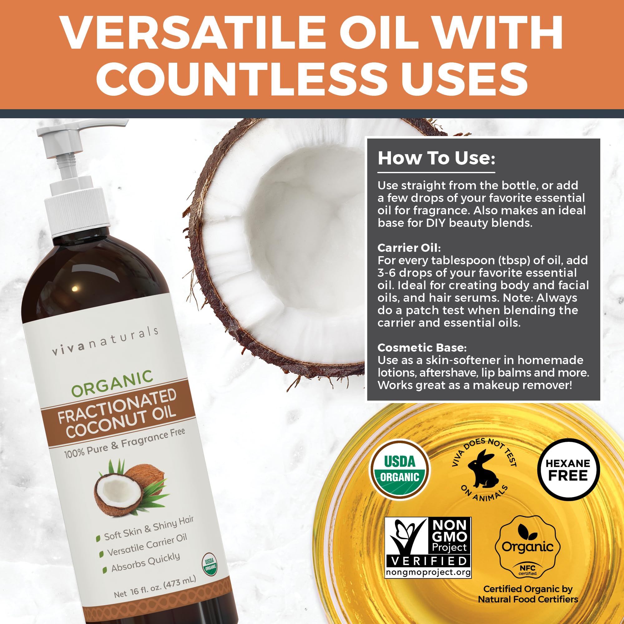 Viva Naturals mezcla con aceites esenciales para masaje y formulaciones DIY