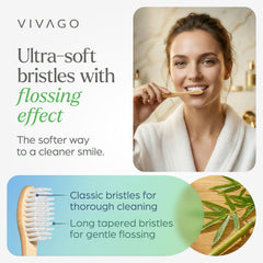 VIVAGO detalle cerdas doble longitud que alcanza entre dientes