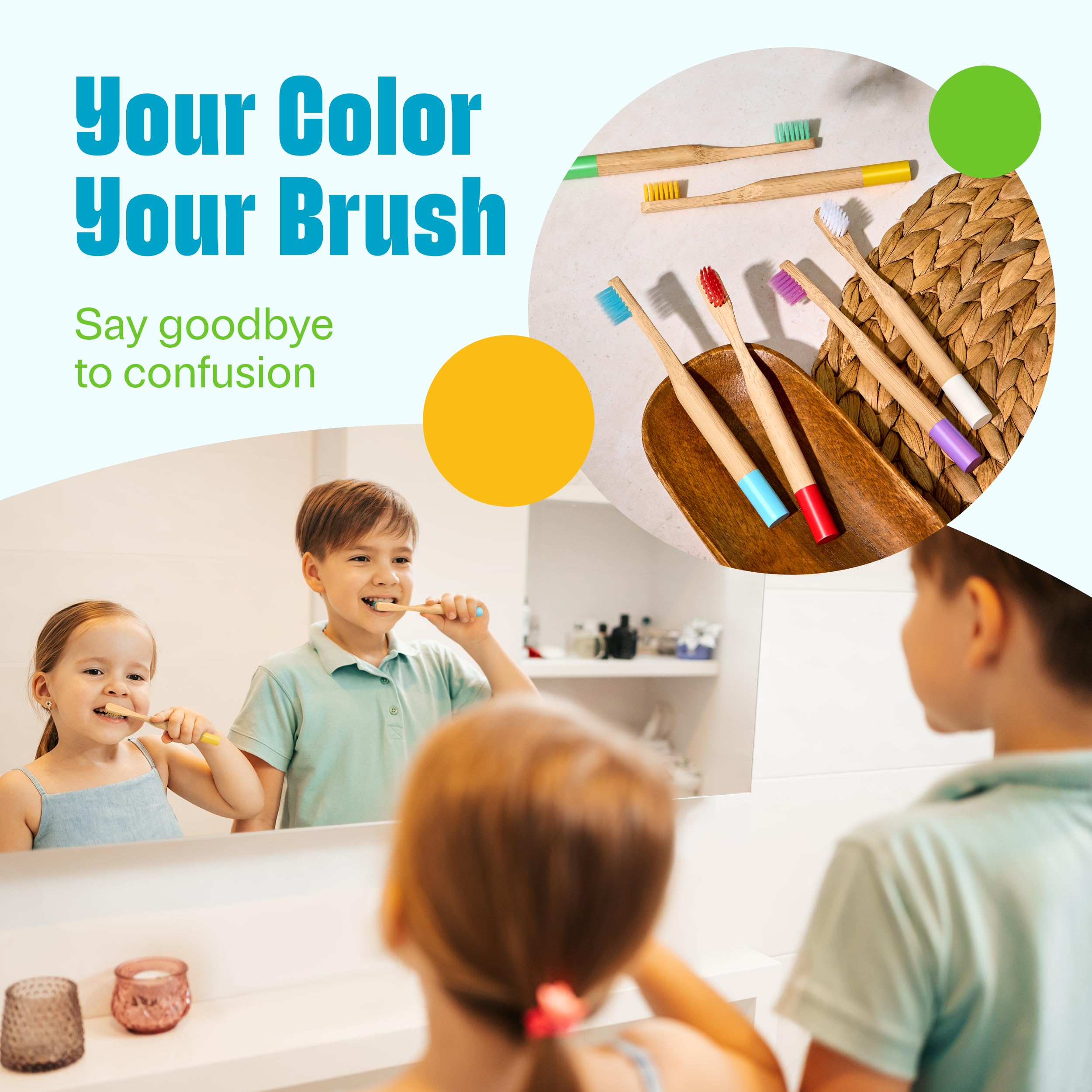 VIVAGO detalle de colores vibrantes motiva a los niños a cepillarse