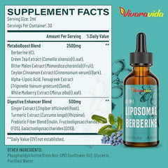 Vivaravida etiqueta del producto destacando ingredientes y pureza