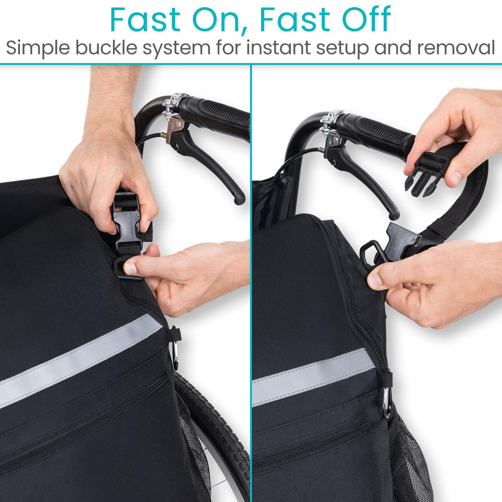 Vive correas ajustables fijadas a silla para instalación estable