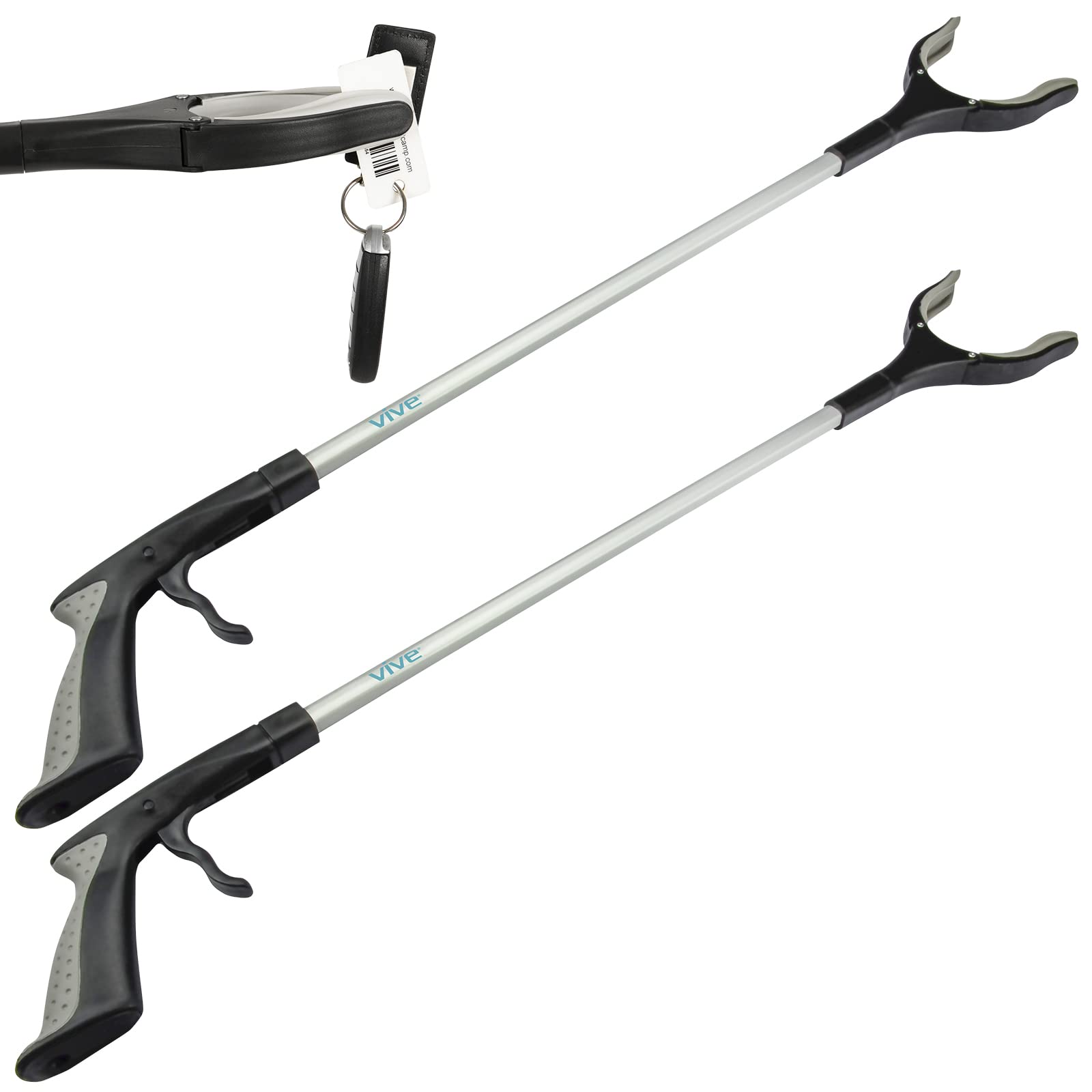 Vive pinza 32" vista frontal con agarre robusto y alcance extra