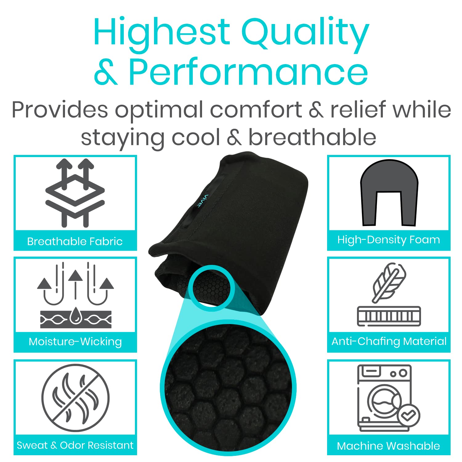 Bolso Vive resistente al agua sujetado a la muleta protegiendo objetos