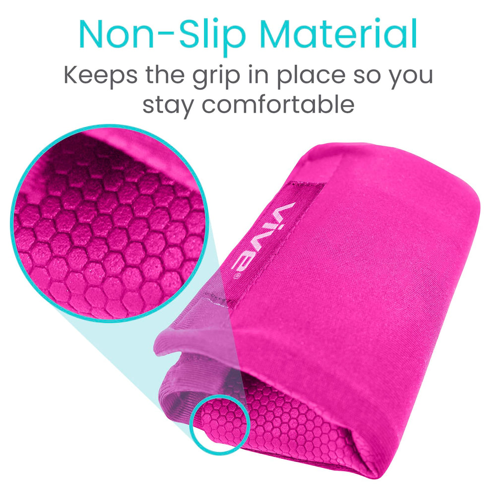 Vive comparación de tamaño con mano para mostrar ajuste ergonómico