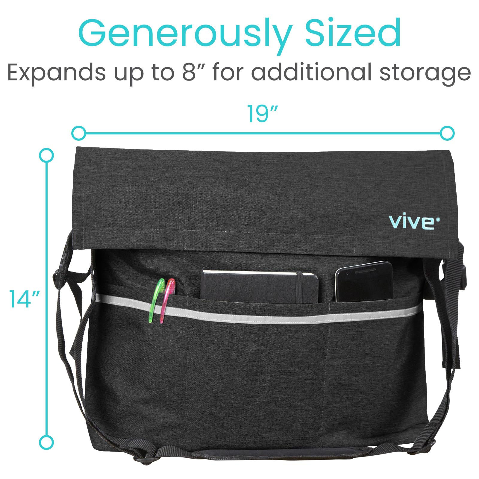 Vive correas ajustables y hebilla, instalación segura y simple