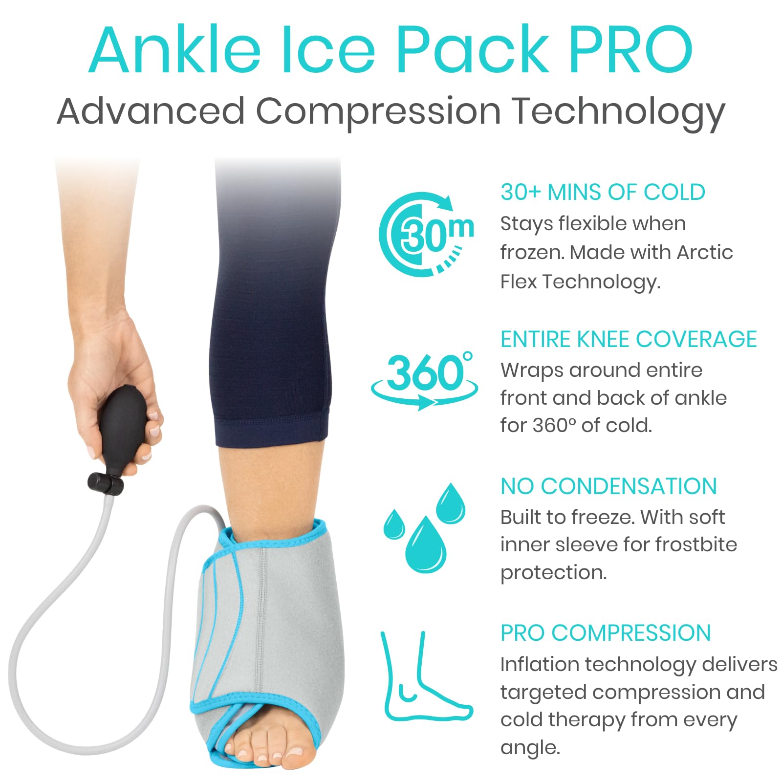 Vive primer plano del gel Arctic Flex que conserva frío y flexibilidad