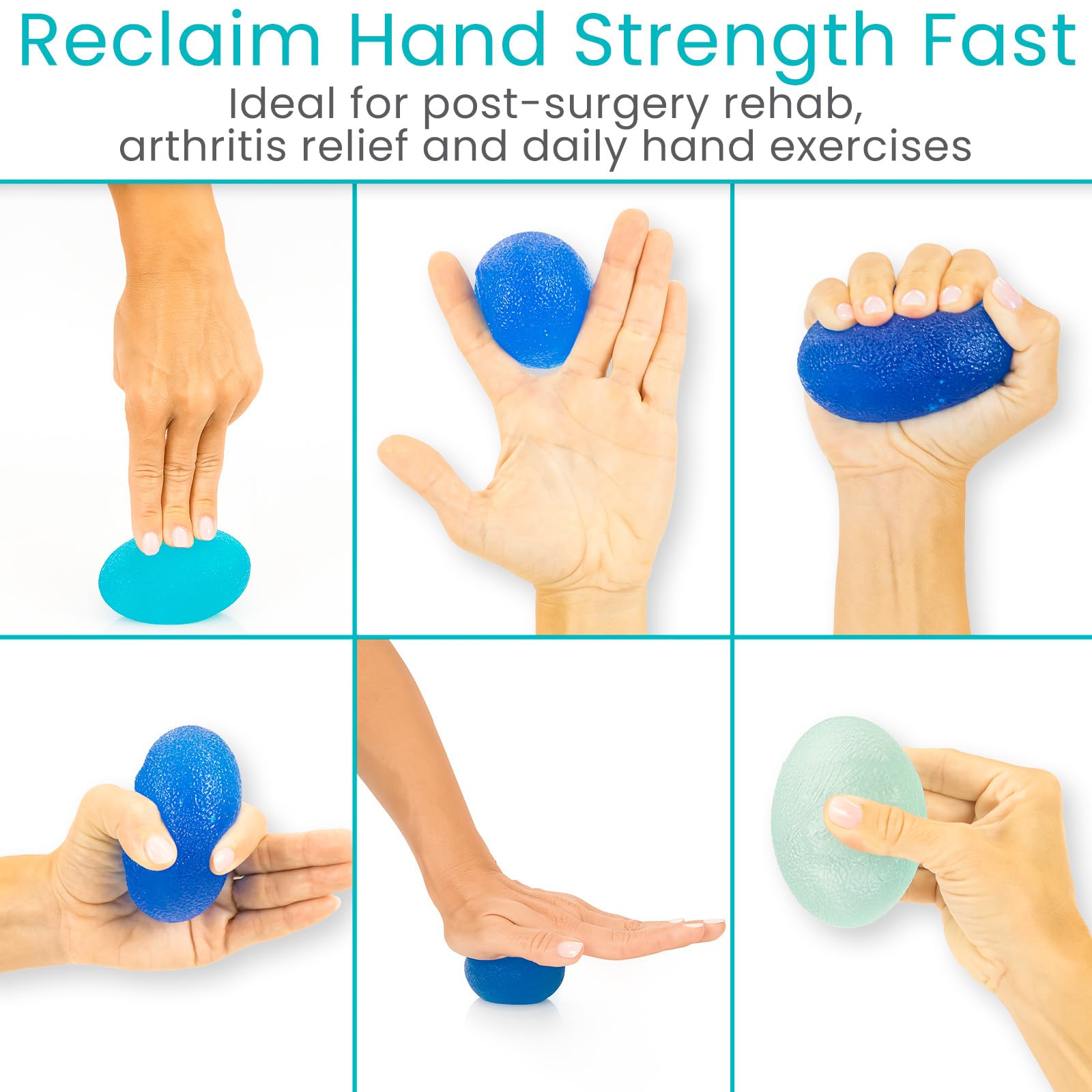 Vive en mano durante un apretón, mejora agarre y fuerza de forma práctica