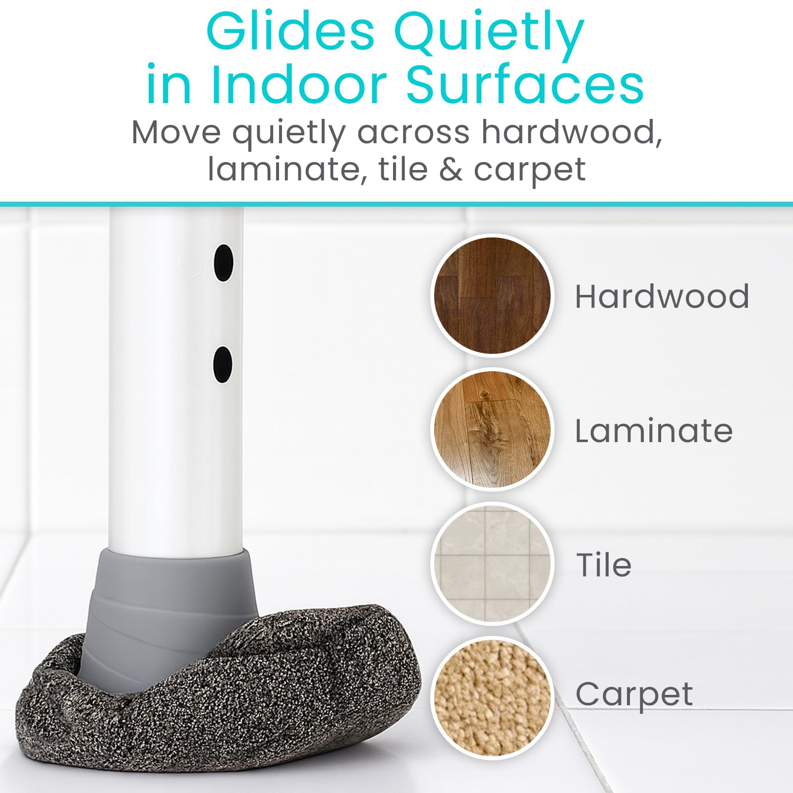 Vive fundas sobre madera y baldosa protegiendo superficies delicadas