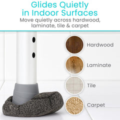 Vive fundas sobre madera y baldosa protegiendo superficies delicadas