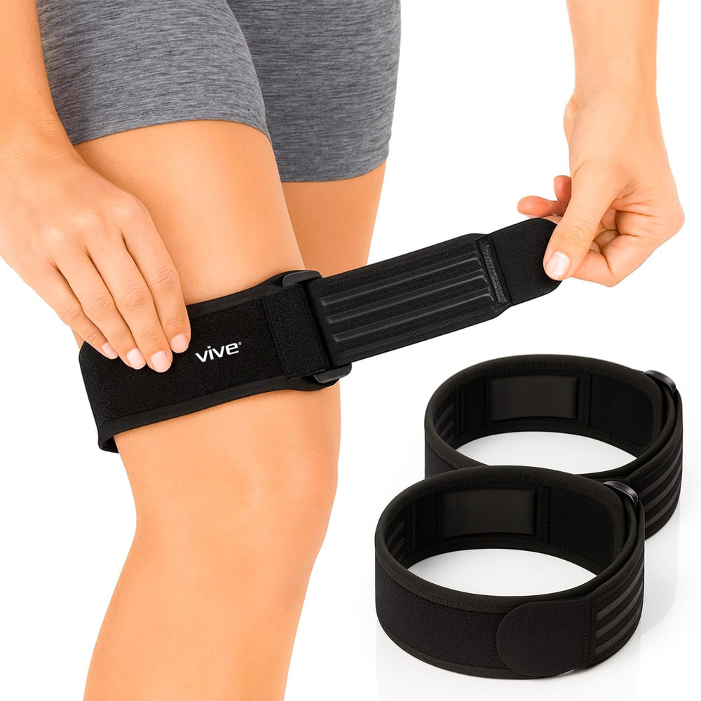 Vive faja IT band vista frontal y diseño compacto, soporte estable