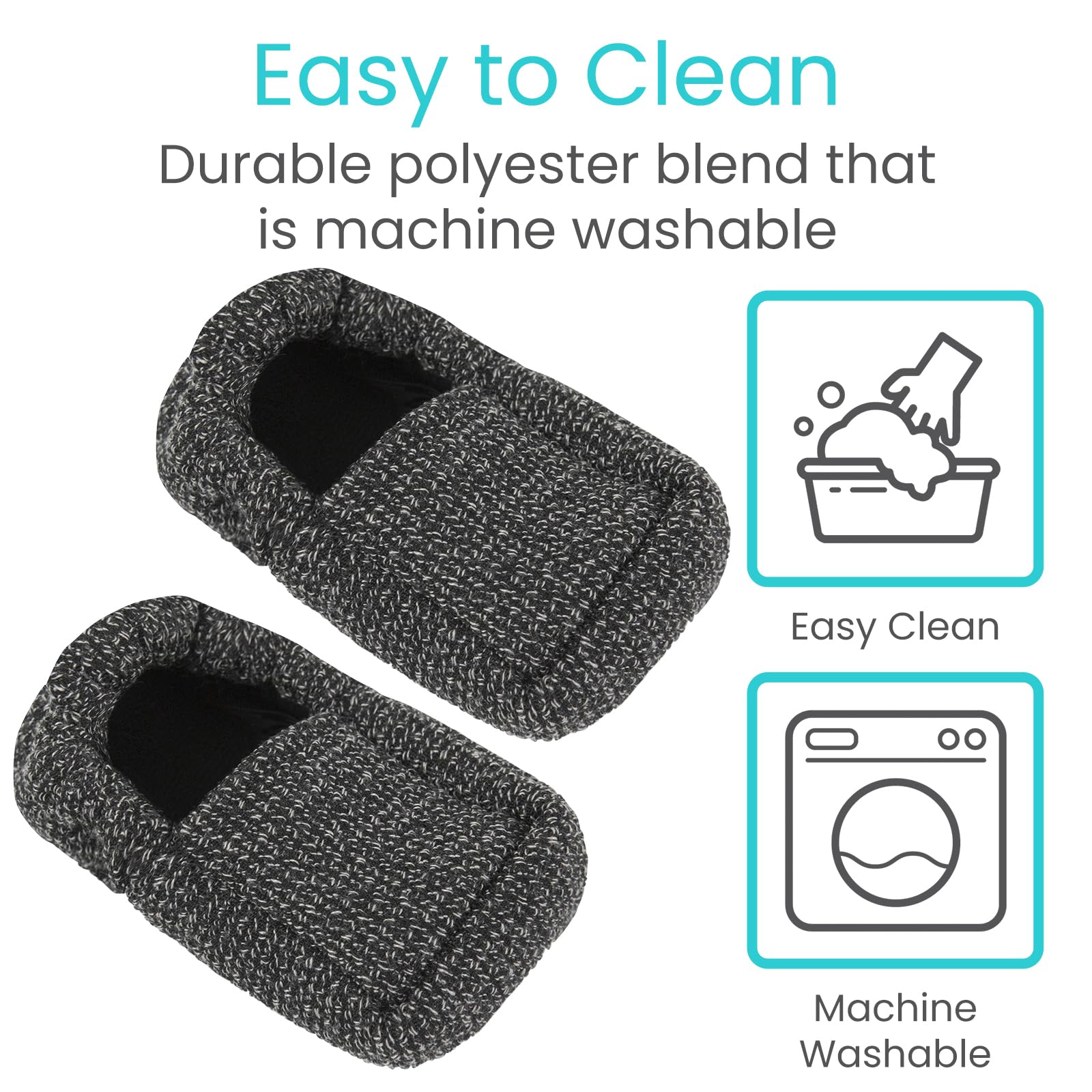Vive etiqueta del material indicando lavado fácil