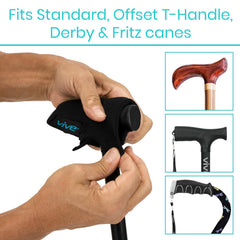 Vive funda en uso mostrando mano estable y reducción de fatiga