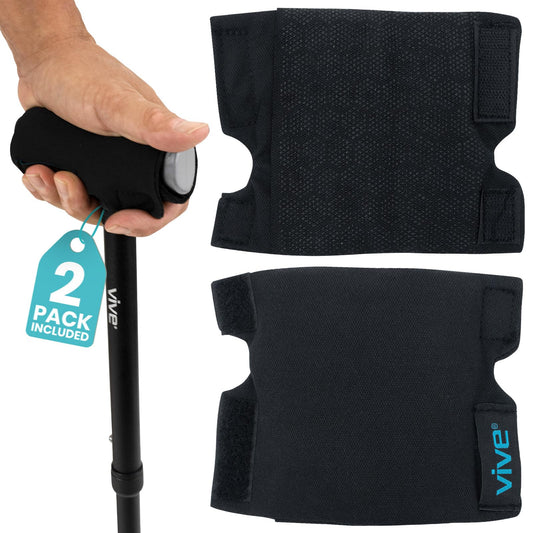 Vive funda para mango de bastón vista frontal con agarre cómodo