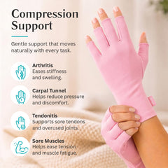 Vive guantes comparación de tamaño con mano para orientar la talla