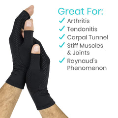Vive guantes en uso con smartphone para destreza y acceso táctil