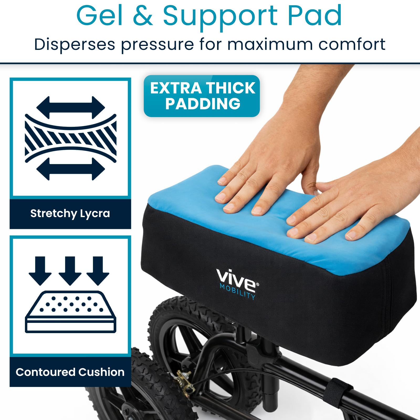 Vive Mobility bolsillo con cremallera que sujeta el gel de forma segura