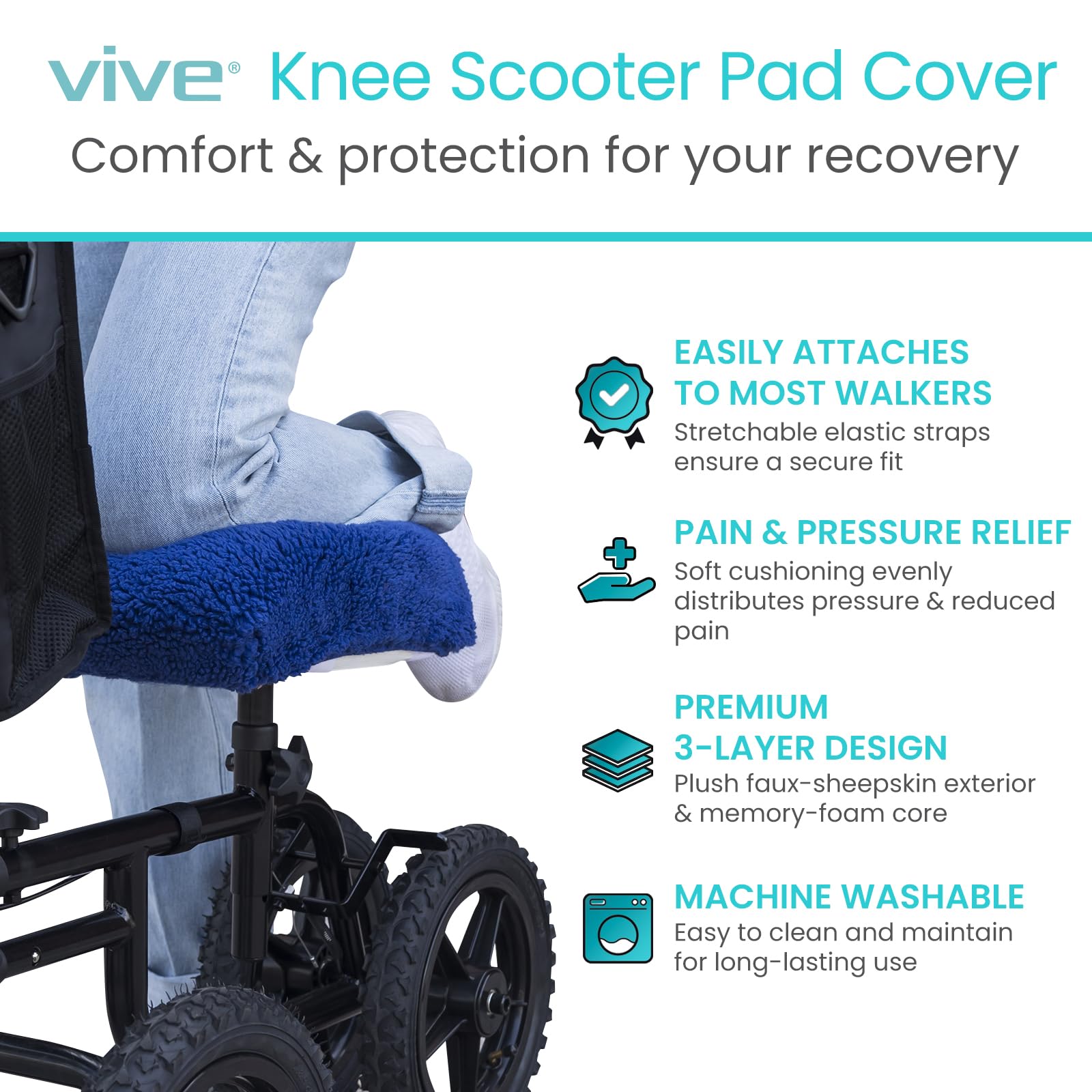 Vive Mobility textura de pelo sintético que mejora la comodidad