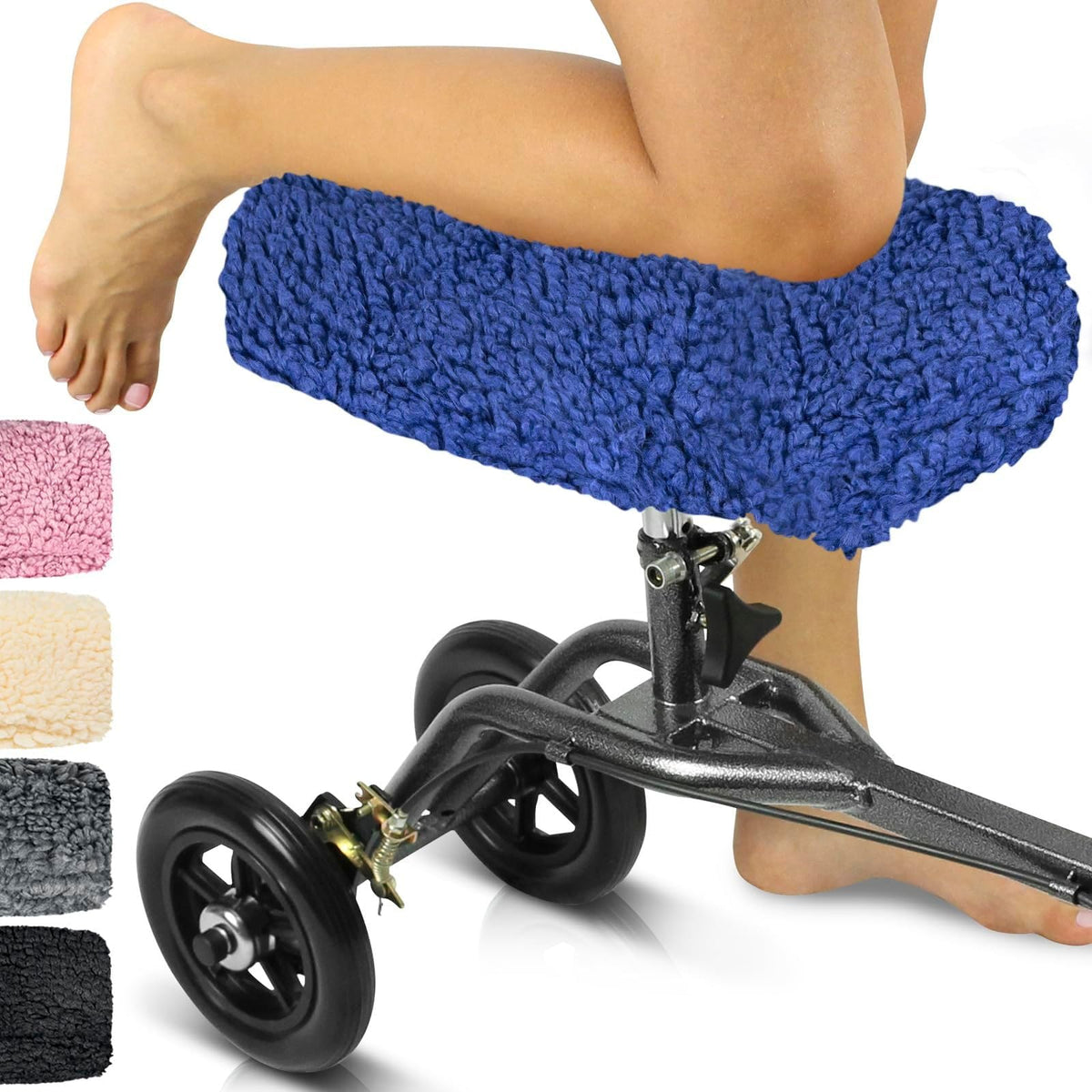 Vive Mobility funda frontal azul mostrando acabado suave y protección