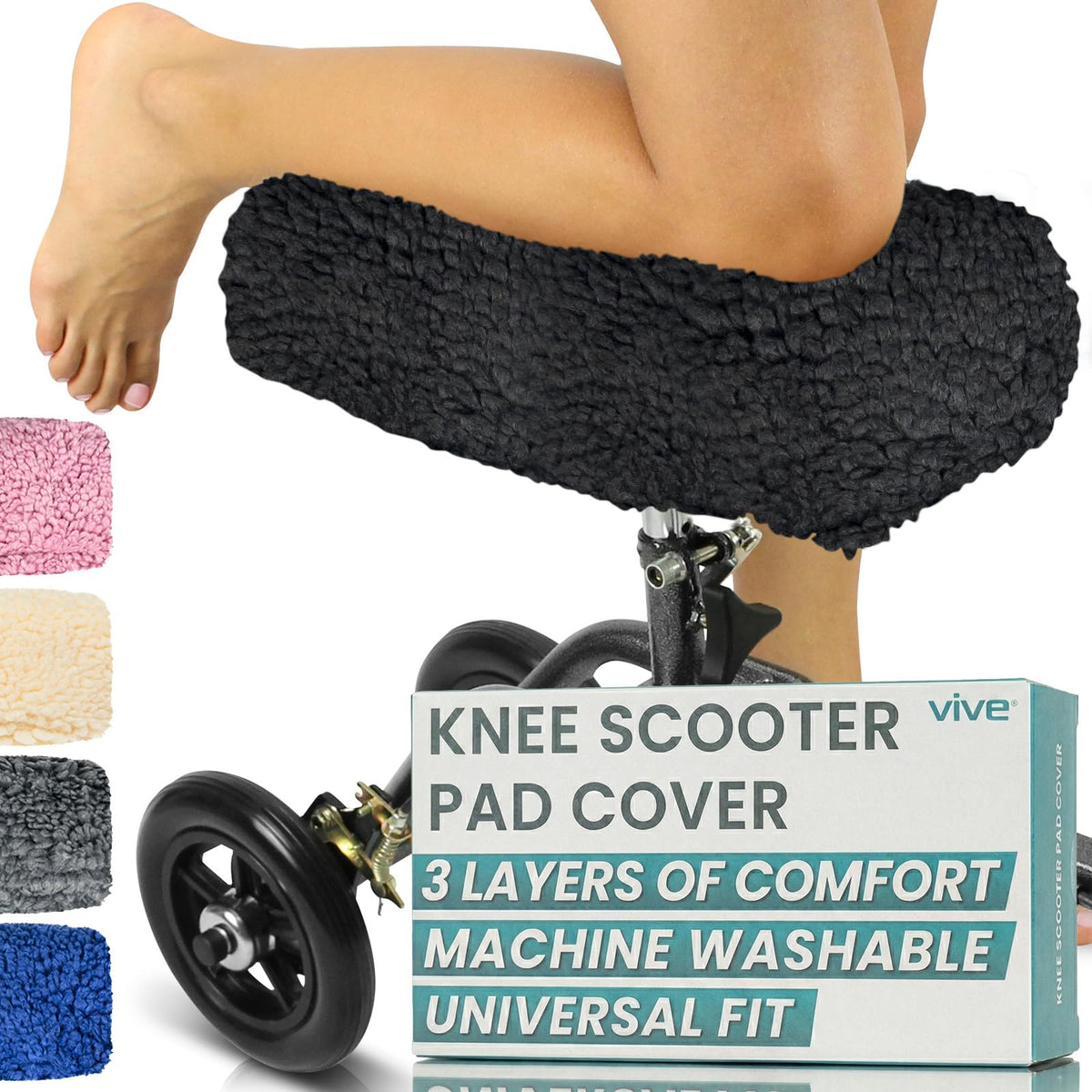 Vive Mobility funda frontal mostrando acolchado y acabado suave para mayor confort