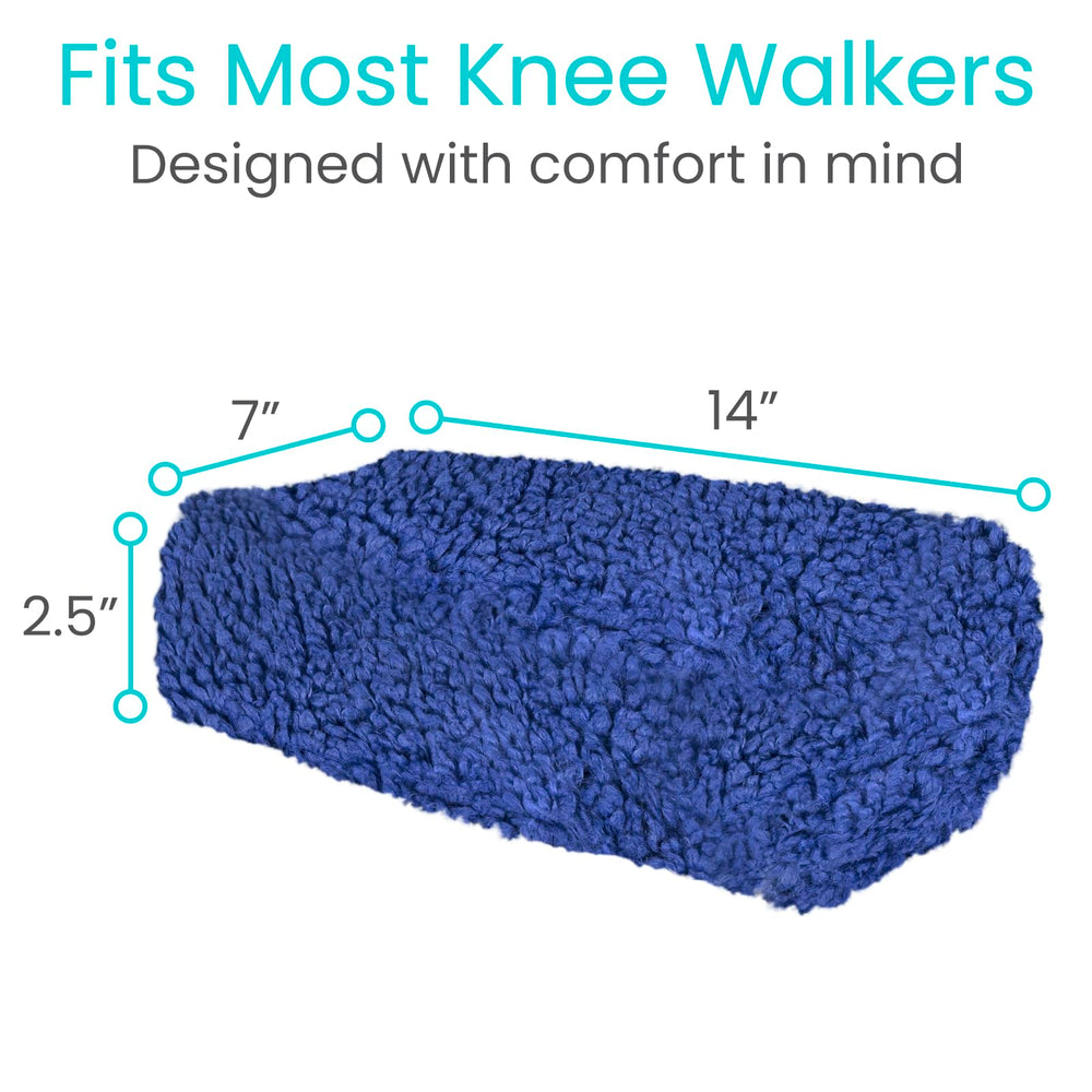 Vive Mobility funda instalada en scooter de rodilla mostrando uso cómodo