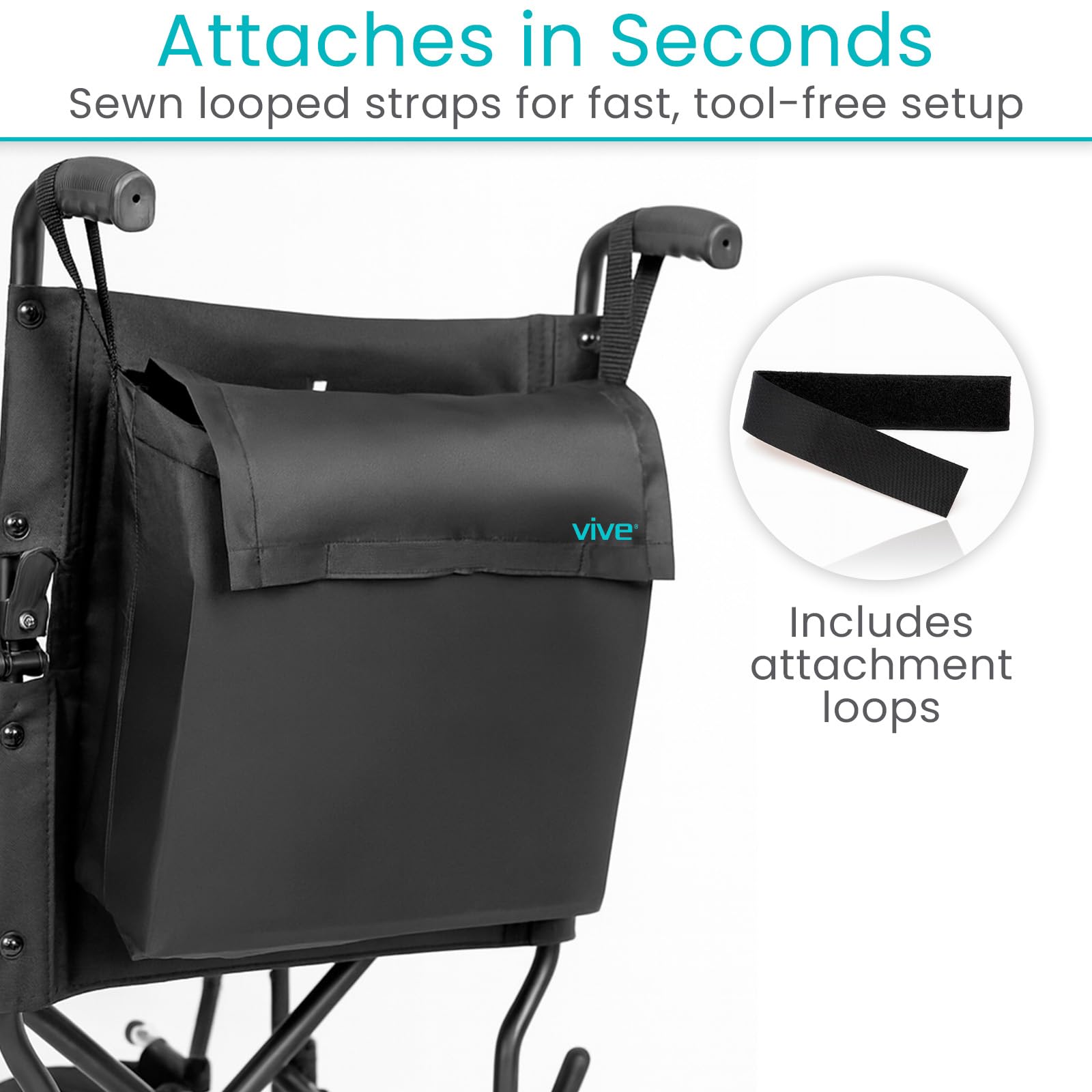 Vive mochila plegada compacta para almacenamiento cómodo