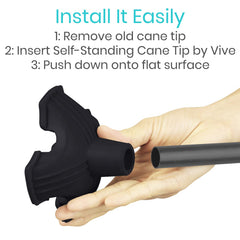 Vive base de cuatro puntos en contacto con el suelo para equilibrio