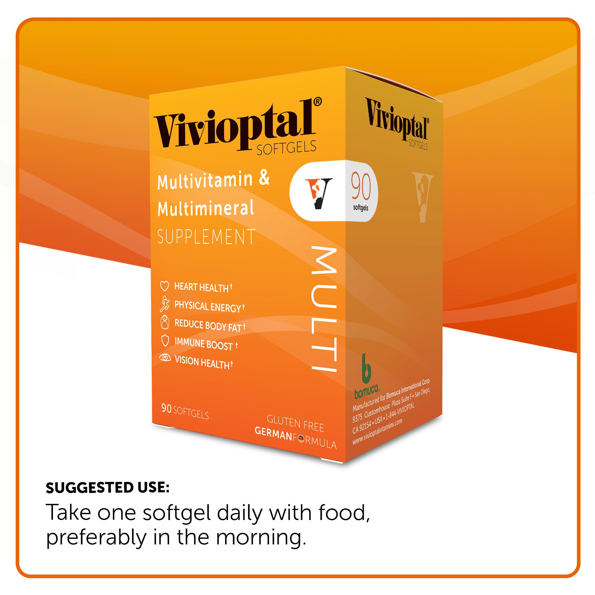 Vivioptal Vitamins softgel junto a un desayuno equilibrado, apoyo energético