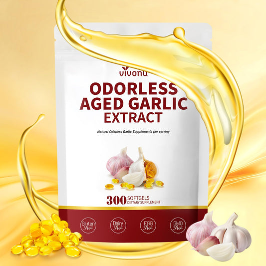 VivoNu empaque frontal mostrando 300 softgels y beneficio de suministro prolongado