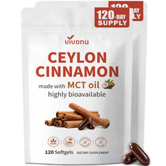 VivoNu empaque frontal mostrando 120 softgels por bolsa y beneficios claros
