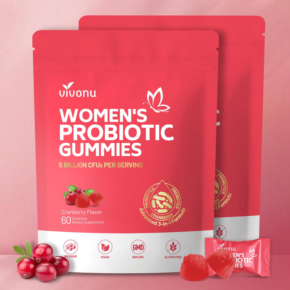 VivoNu empaque frontal mostrando 60 gomitas y beneficios claros