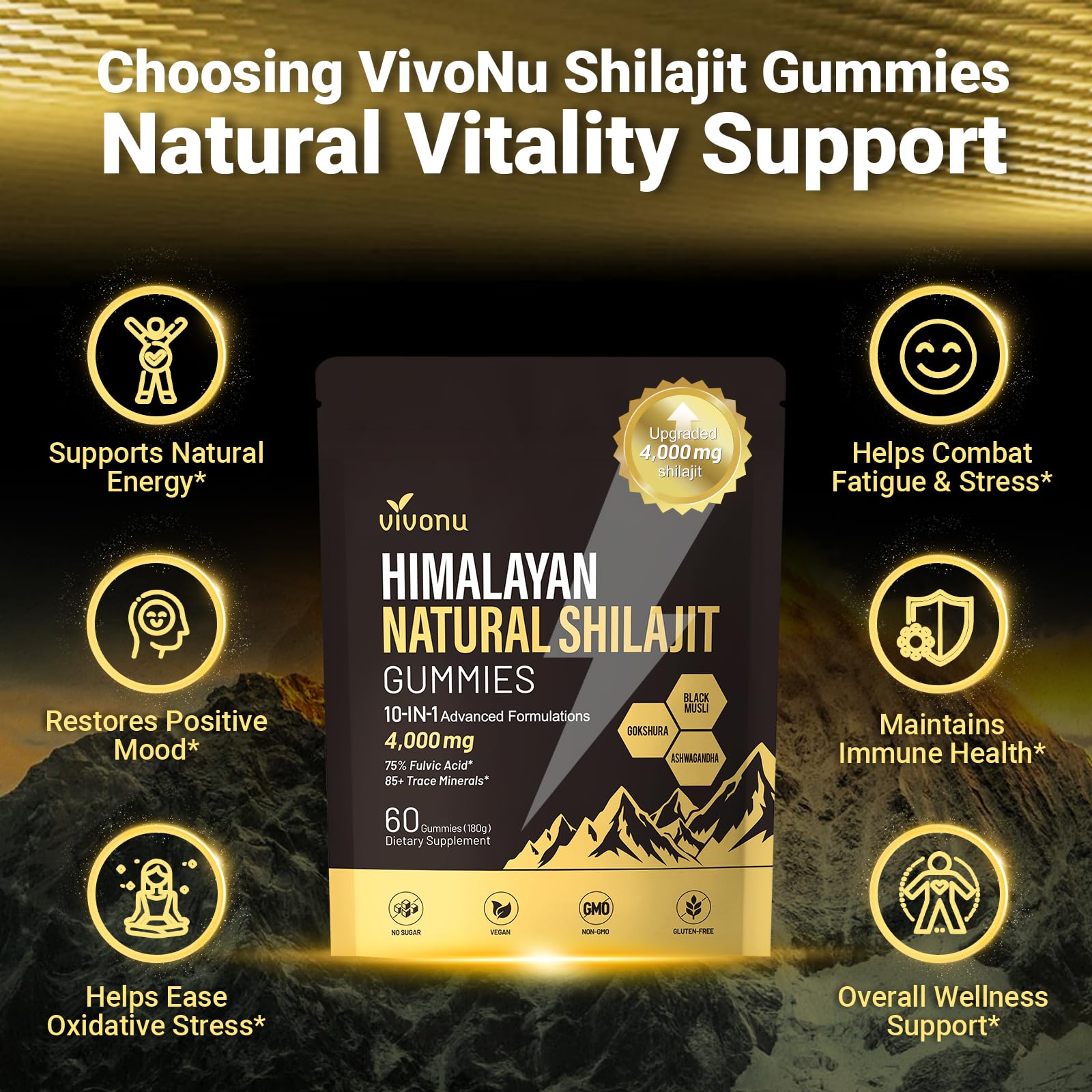VivoNu gominolas junto a material deportivo, ideal para vida activa